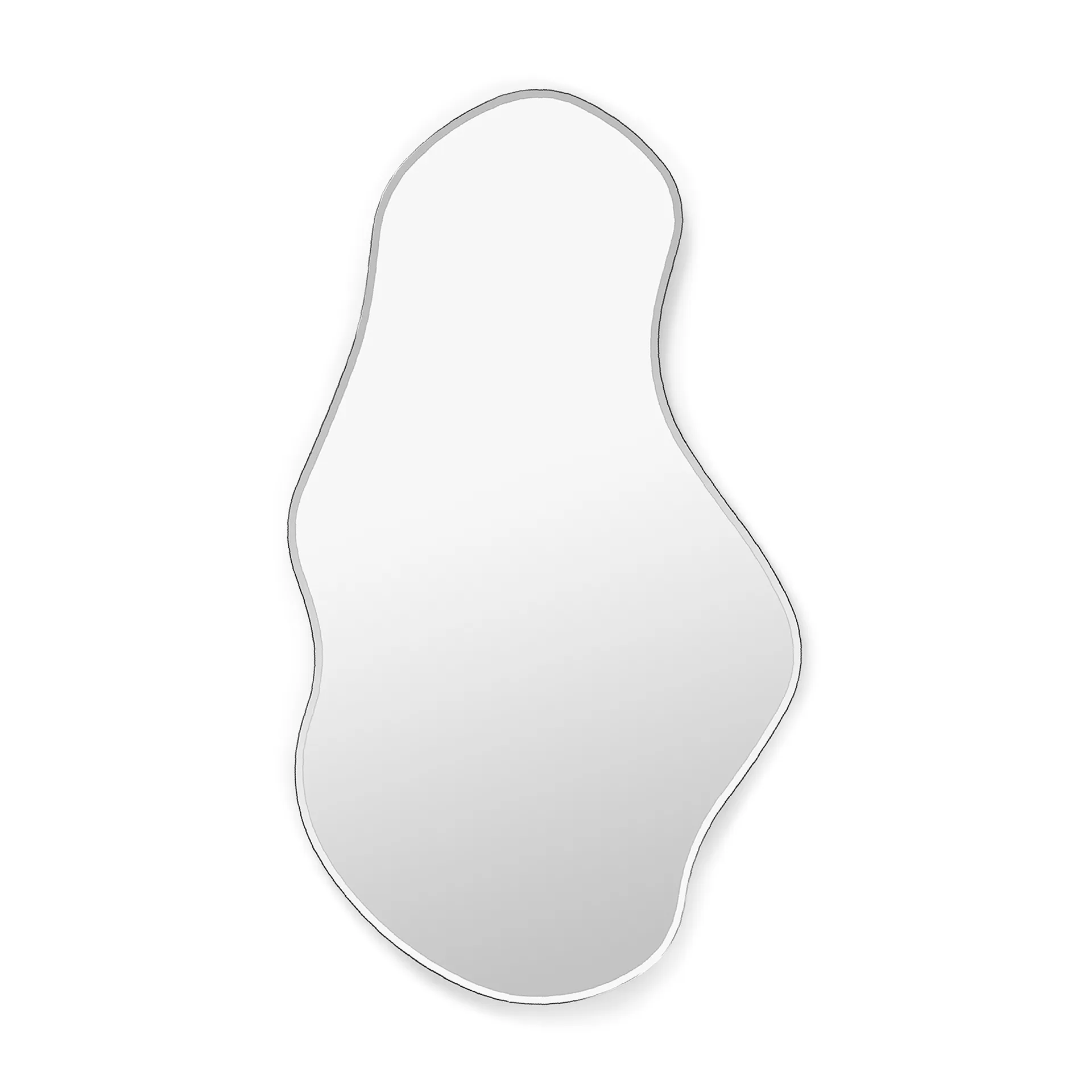 Miroir Pond large, Dark chrome Ferm Living