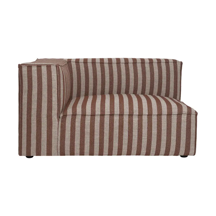 Module de canapé Catena - Accoudoir gauche, L400 Louisiana, Sand-Chocolate - Ferm Living