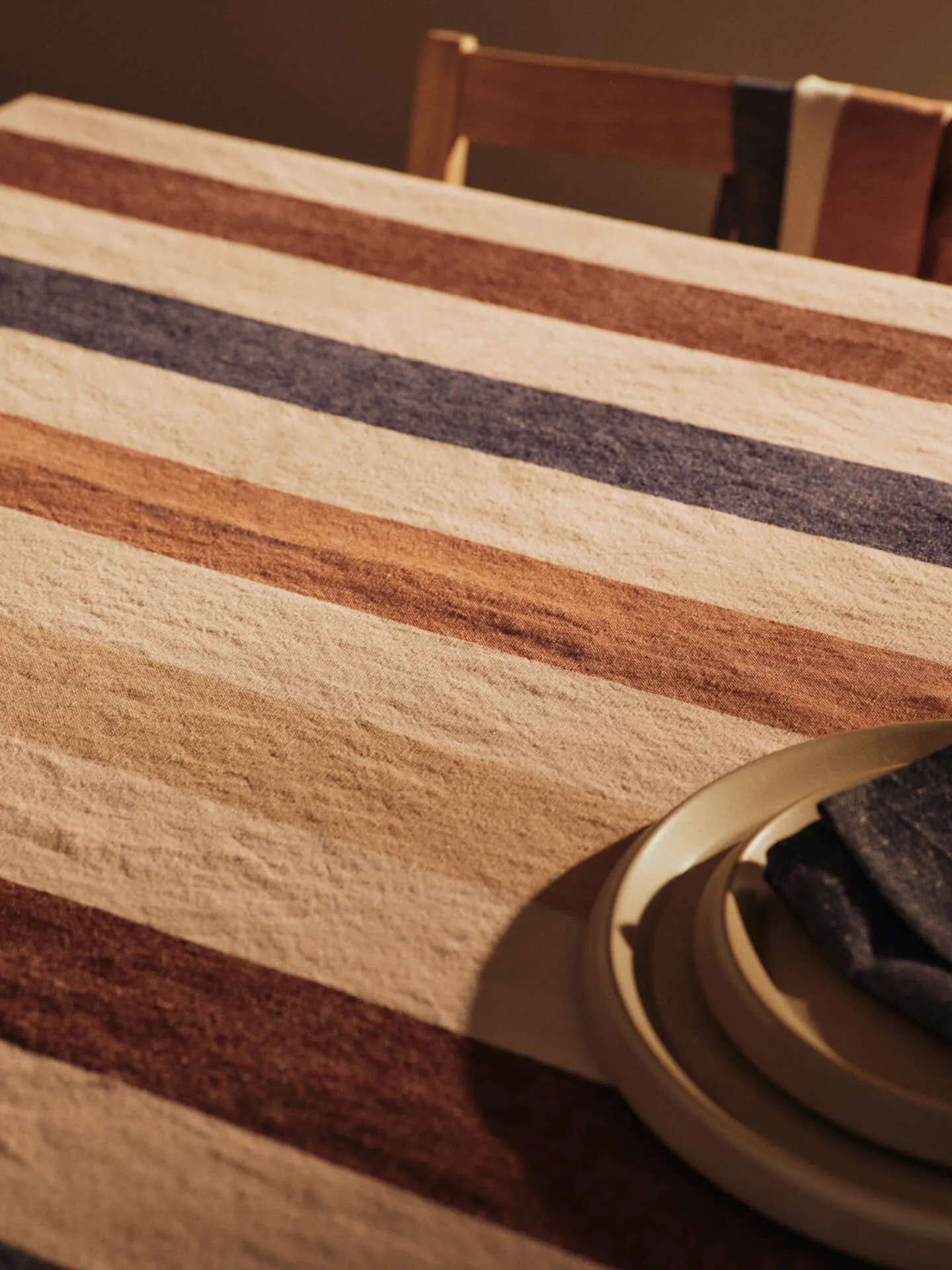 Nappe Hale, Cashmere-mocha-indigo blue, 150x240 cm Ferm Living