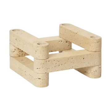 Newel module bougeoir 6 pièces - Travertine - Ferm Living