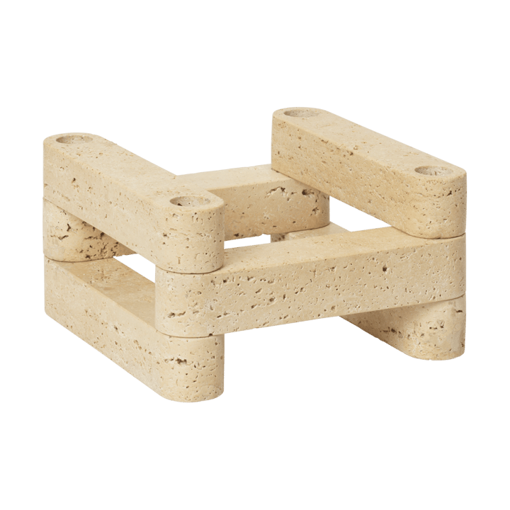 Newel module bougeoir 6 pièces
 - Travertine - Ferm Living