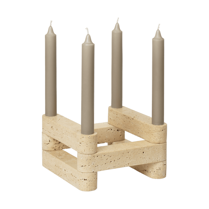 Newel module bougeoir 6 pièces
, Travertine Ferm Living