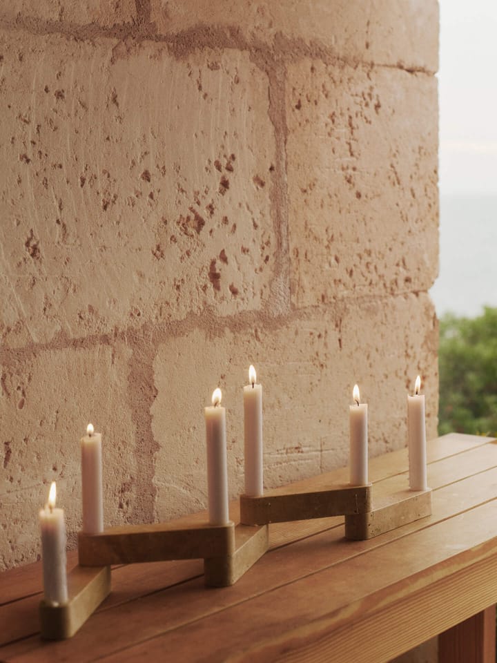 Newel module bougeoir 6 pièces
, Travertine Ferm Living