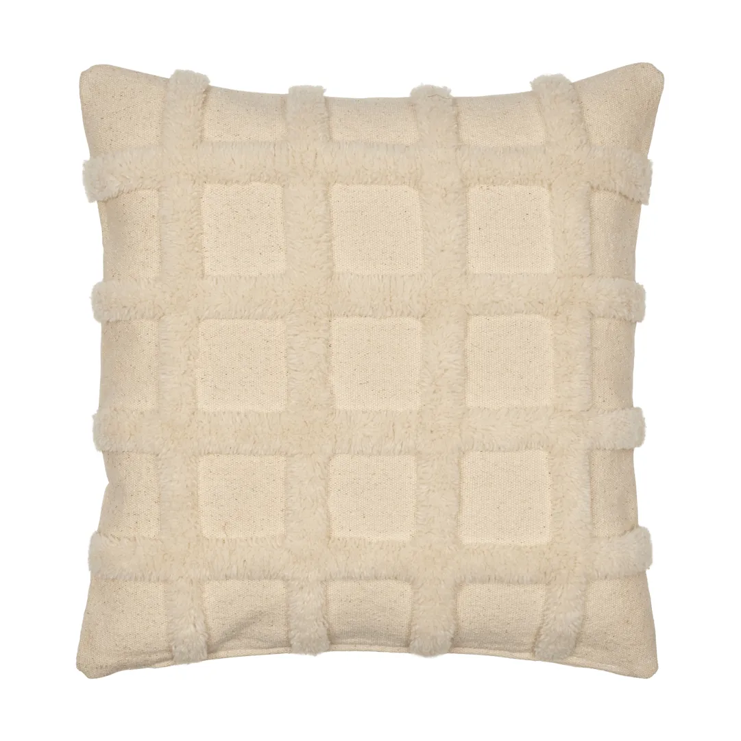 Norte Grid coussin, Off white, 50x50 cm Ferm Living