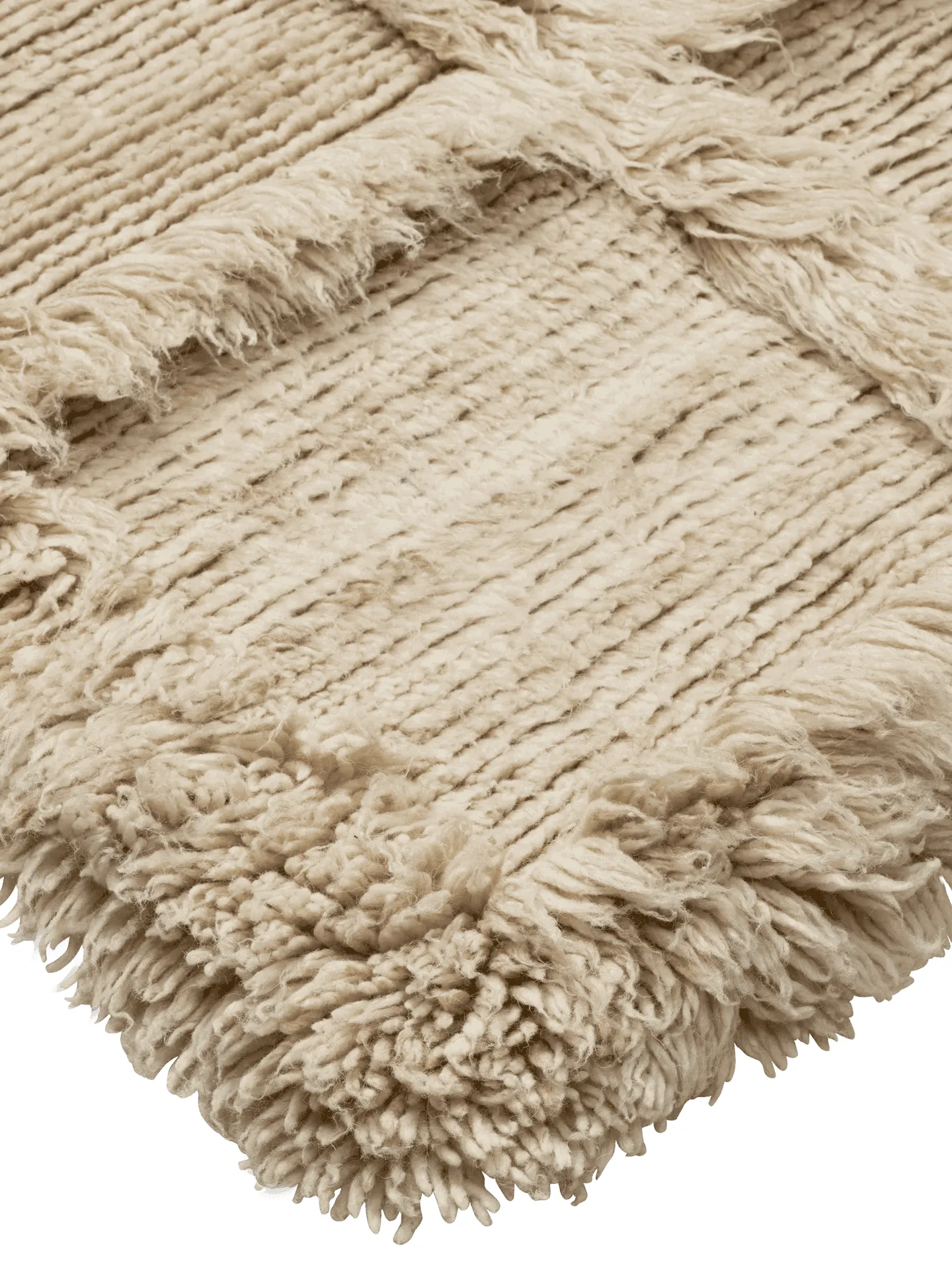 Norte tapis à carreaux, Natural, 160x235 cm Ferm Living