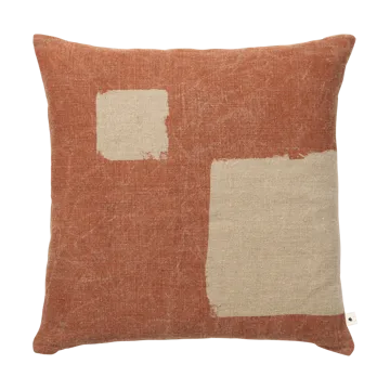 Oleo housse de coussin 50x50 cm - Terracotta-Natural - Ferm Living