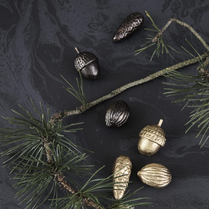 Ornements de cônes de pin Winterland, laiton Ferm Living