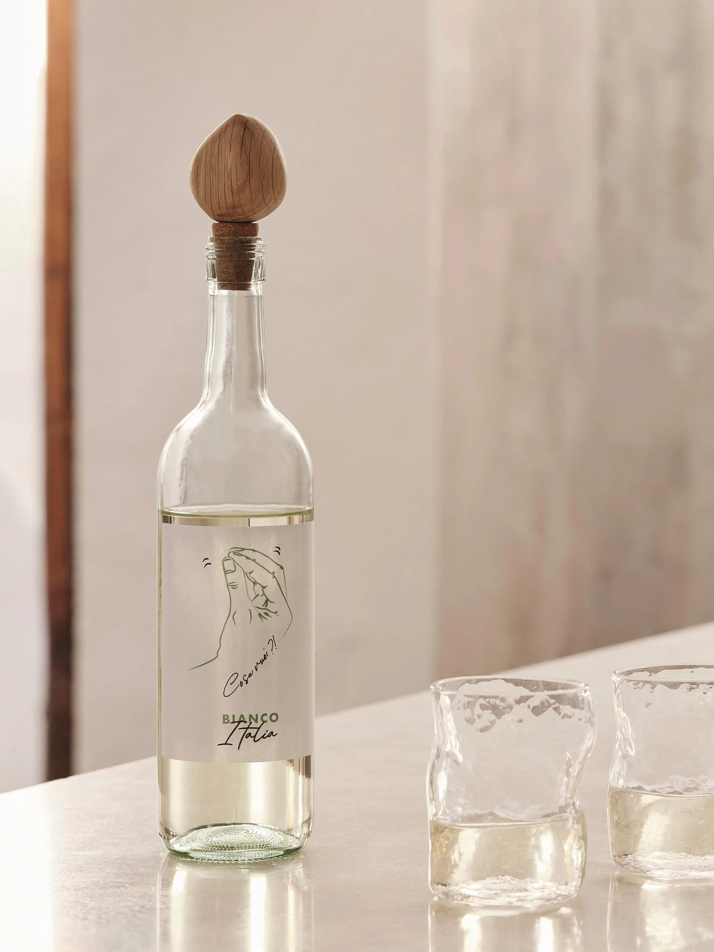 Pack de 2 bouchons de bouteilles de vin Cairn, Oak Ferm Living