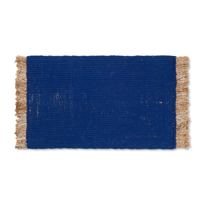 Paillasson Block 80x50 cm - Bleu - Ferm LIVING