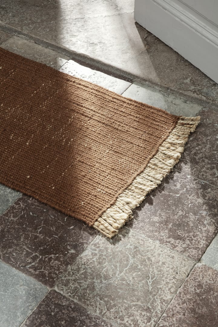 Paillasson Block 80x50 cm, Brun rouille Ferm Living
