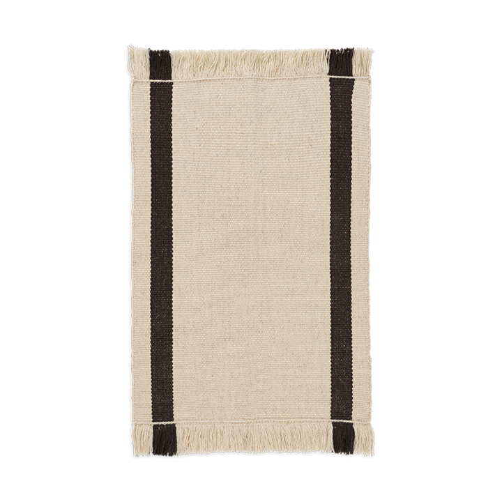 Paillasson Calm kelim - Off-white, Coffee, 50x70 cm - Ferm LIVING