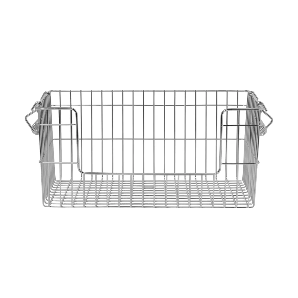 Panier Cala empilable 2 pièces, Acier inoxydable, 28,7x18x13 cm Ferm Living