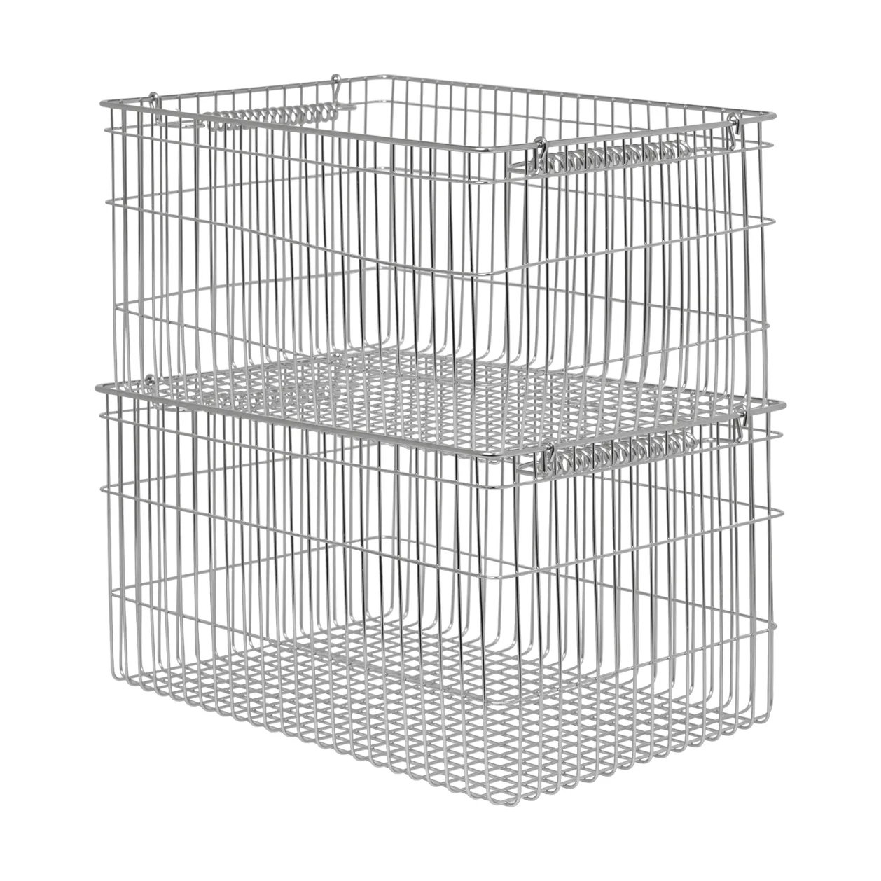 Panier Cala empilable 2 pièces, Acier inoxydable, 36,2x26,2x20,2 cm Ferm Living