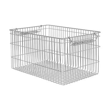 Panier Cala empilable 2 pièces - Acier inoxydable, 36,2x26,2x20,2 cm - Ferm Living