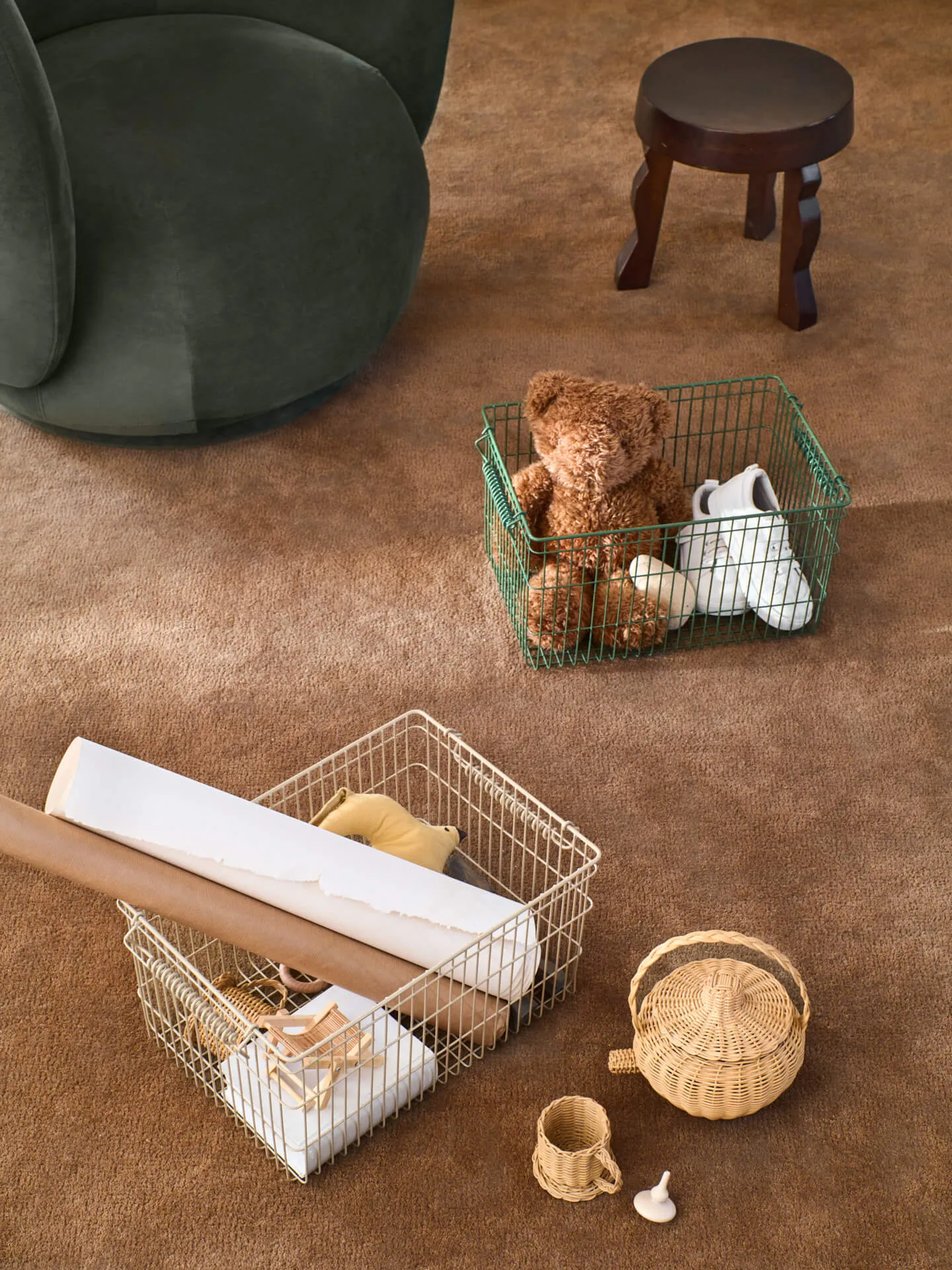 Panier Cala empilable 2 pièces, Cashmere Ferm Living