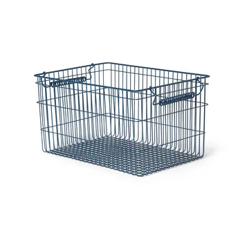 Panier Cala empilable 2 pièces - Dark blue, 36,2x26,2x20,2cm - Ferm Living