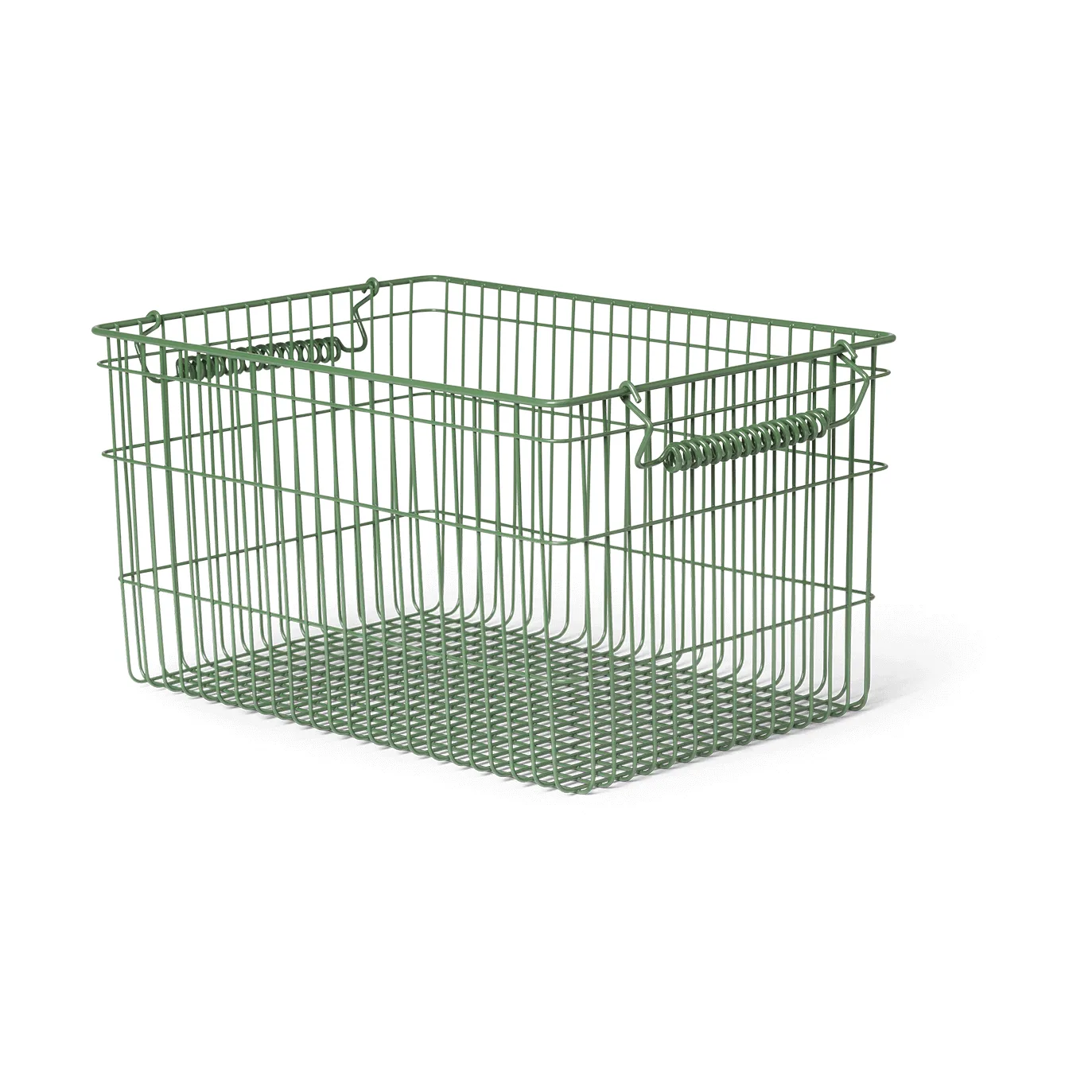 Panier Cala empilable 2 pièces, Verdant green, 36,2x26,2x20,2cm Ferm Living