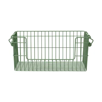 Panier Cala empilable 2 pièces - Vert verdoyant, 28,7x18x13 cm - Ferm Living