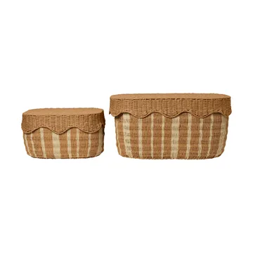 Panier de rangement Rivan 2 pièces - Natural-off-white - Ferm Living