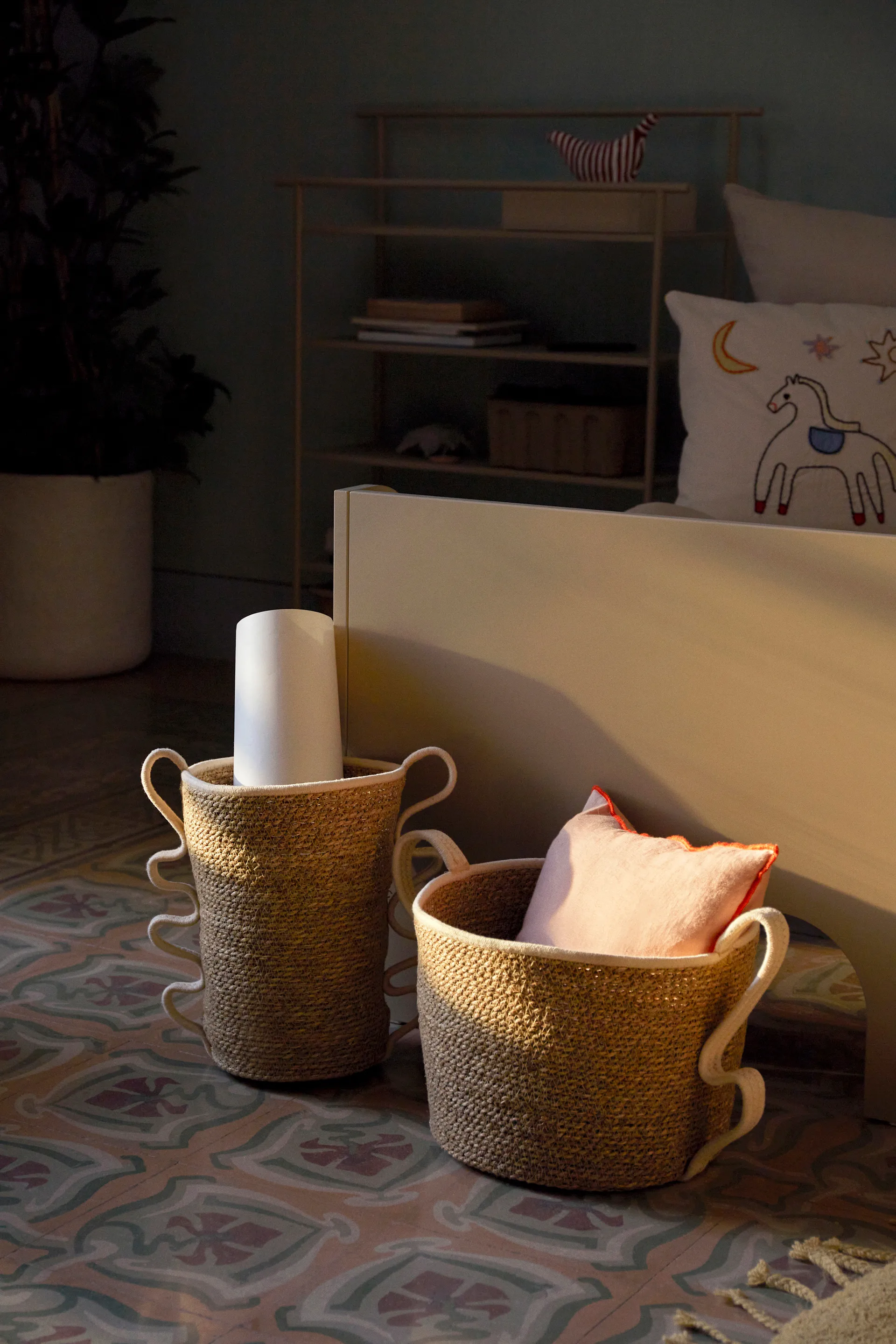 Panier de rangement Verso 2 pièces, Off-white Ferm Living