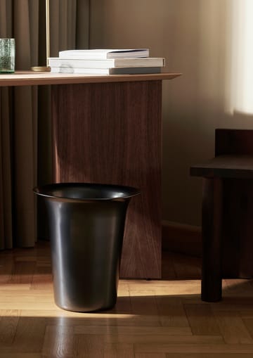 Panier en aluminium haut Spun Ø35 cm - Aluminium noirci - Ferm Living