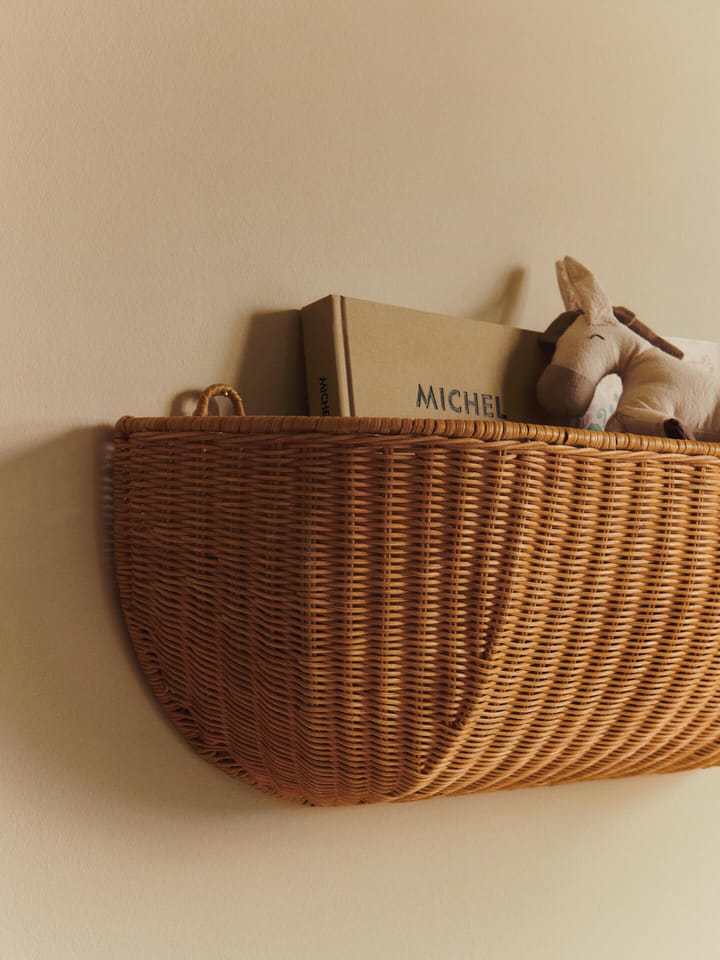 Panier mural Braided wall pocket 25x75 cm, Natural Ferm Living