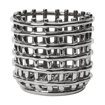 Panier tressé Ceramic Ø16 cm - Argent - Ferm Living