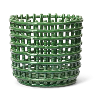 Panier tressé Ceramic Ø23,5 cm - Emerald Green - Ferm Living