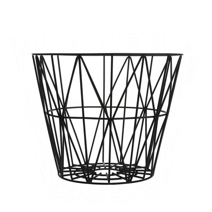 Panier Wire noir - petit 40x35 cm - Ferm LIVING