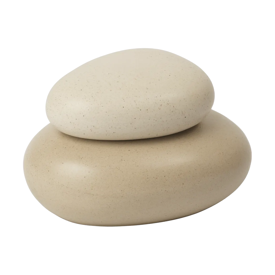 Pebble boîte moyenne, Sand/Cream Ferm Living