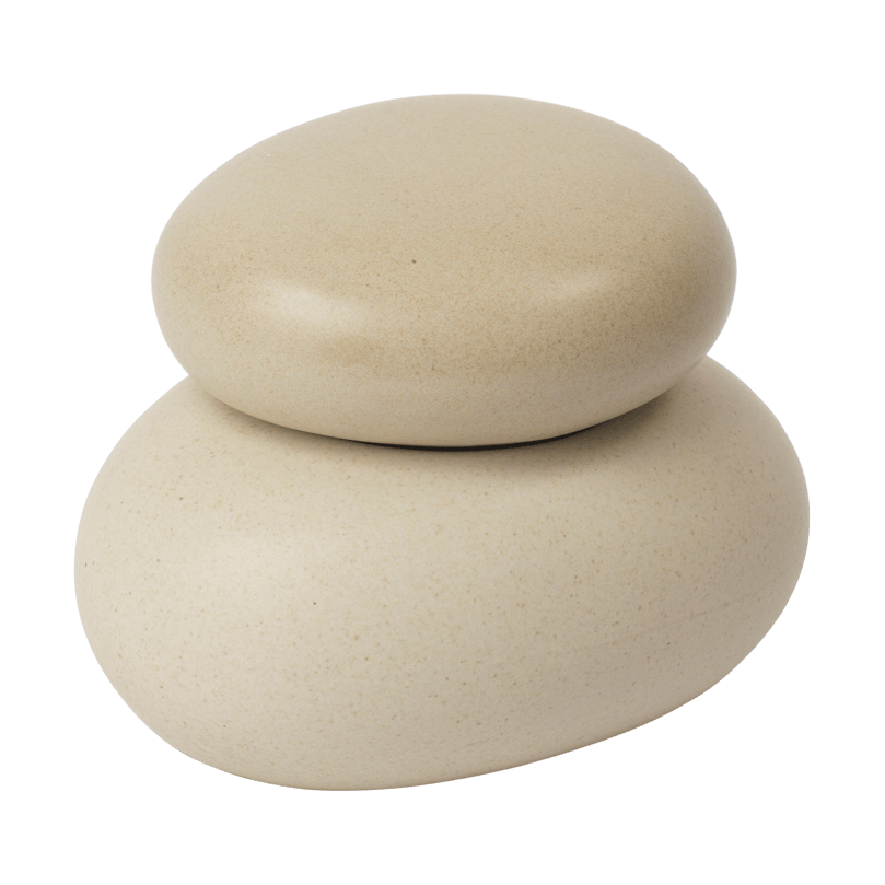 Ferm Living Pebble boîte petite Sand/Cream | Design Scandinave | Boites & bocaux | Beige