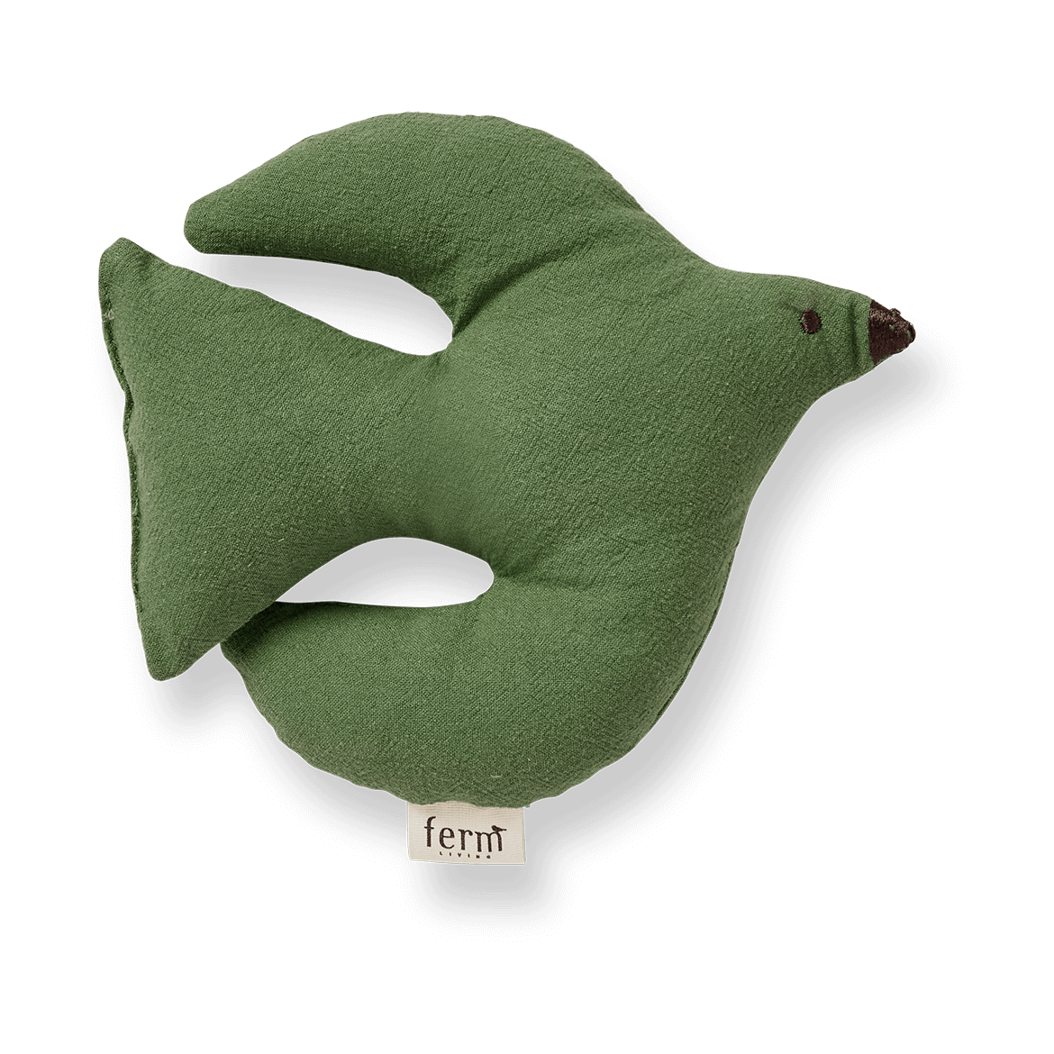Ferm Living Peluche Swif bird Artichoke green | Design Scandinave | Accessoires pour chambre d'enfants | Vert