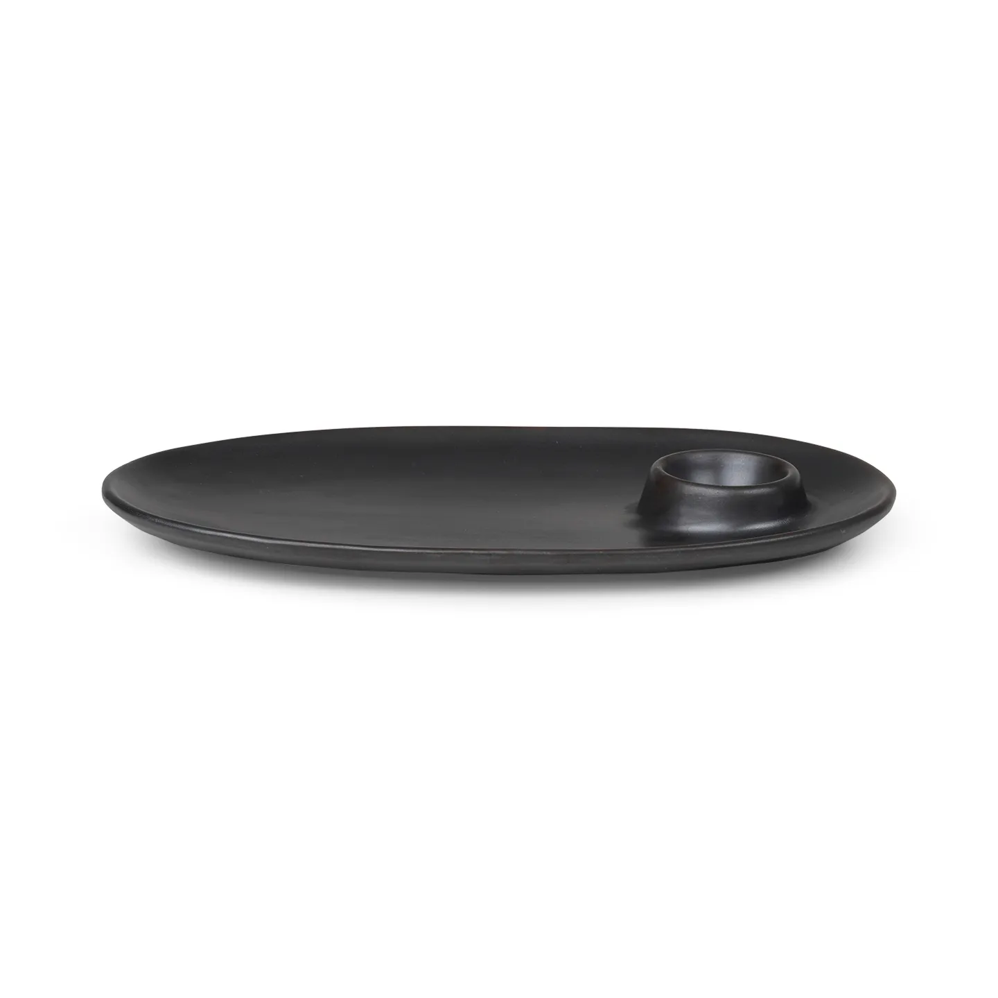 Petite assiette Flow 14x23,5 cm, Black Ferm Living