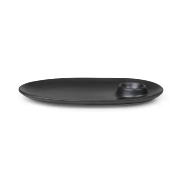 Petite assiette Flow 14x23,5 cm - Black - Ferm Living