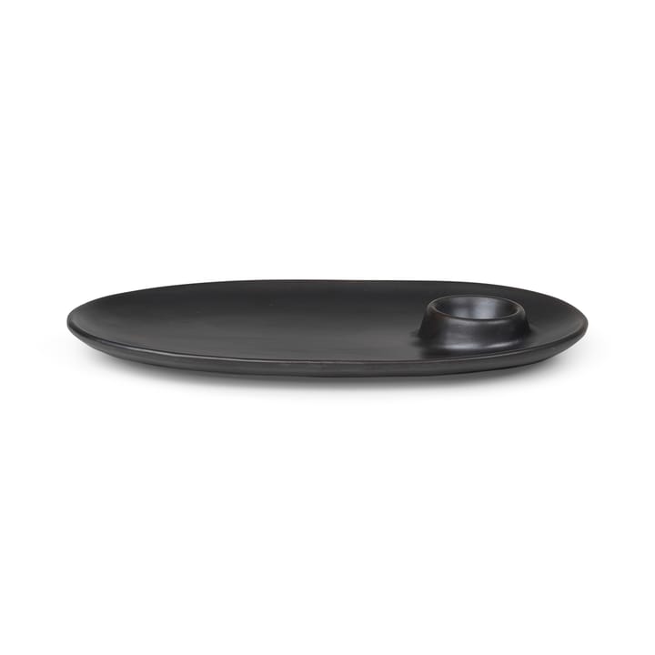 Petite assiette Flow 14x23,5 cm - Black - Ferm LIVING