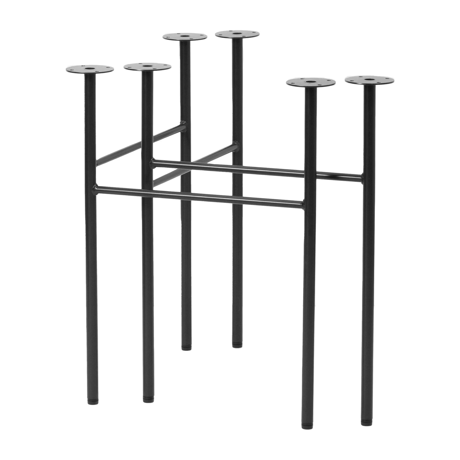Pieds de table Mingle acier lot de 2, Noir 68 cm Ferm Living