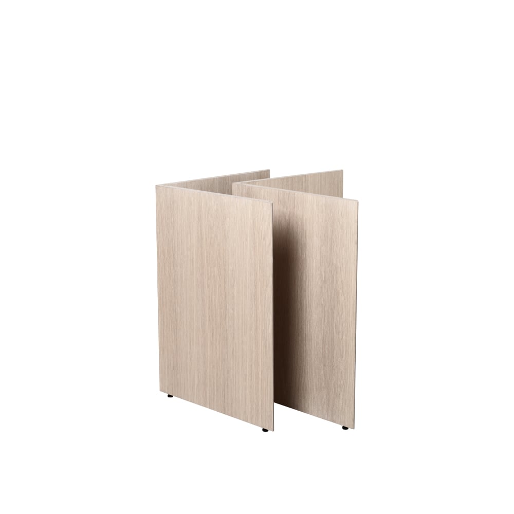 Ferm Living Pieds de table Mingle lot de 2 oak natural veneer, w68