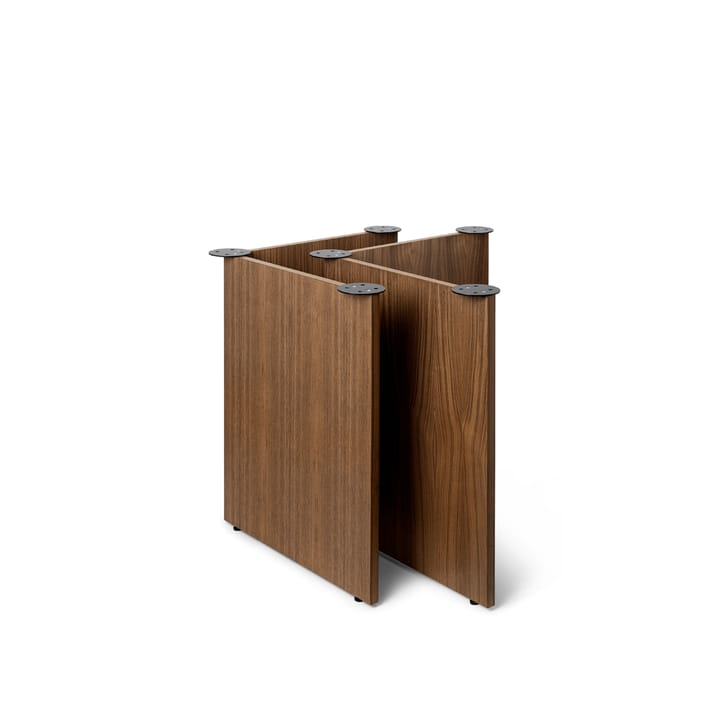 Pieds de table Mingle lot de 2 - walnut veneer, w68 - Ferm LIVING