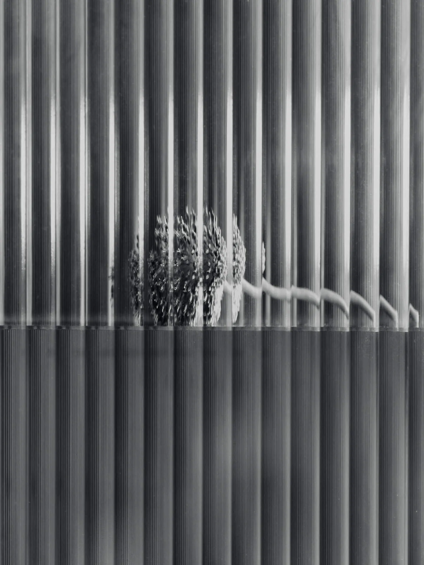 Placard mural Haze, Reeded glass - stainless steel Ferm Living