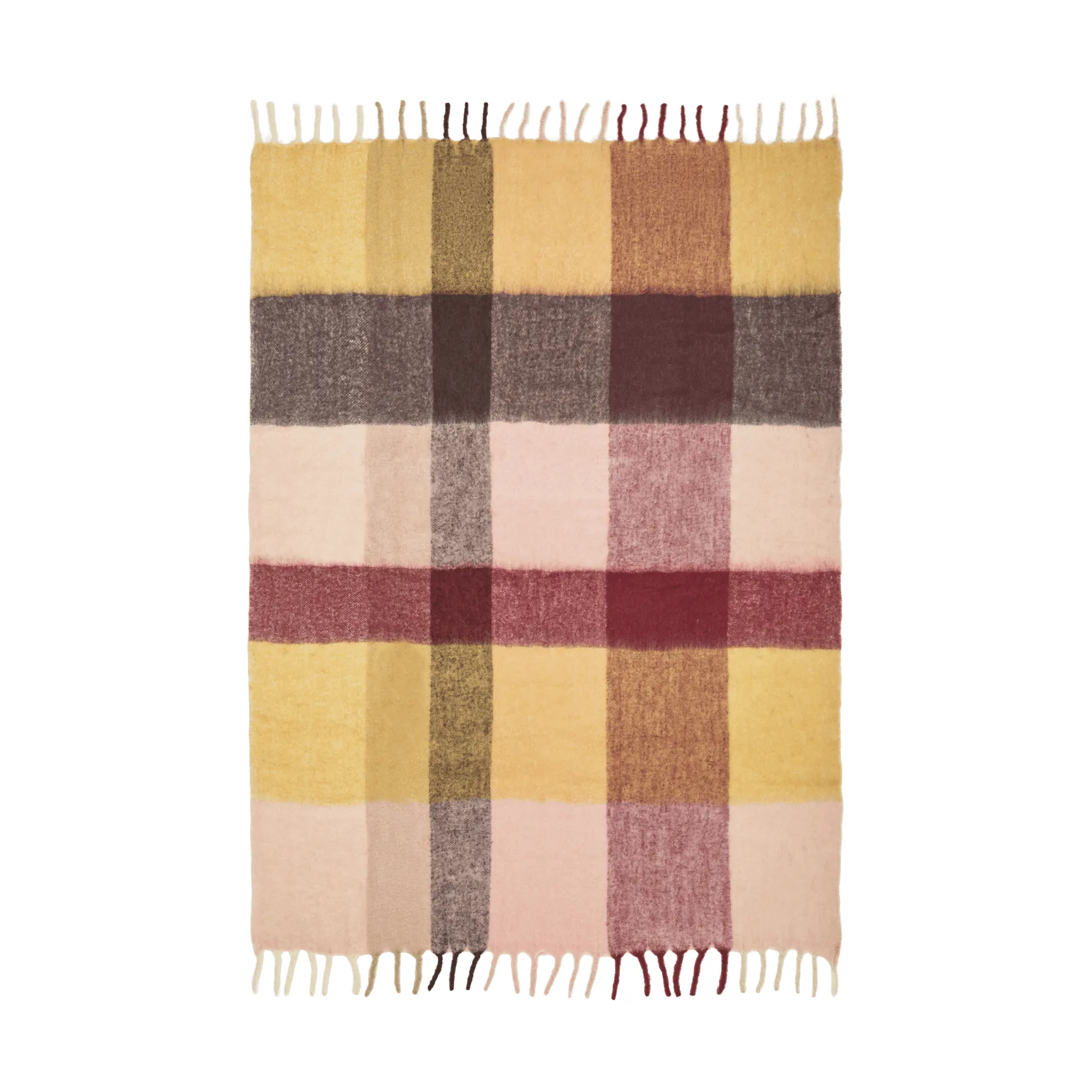 Plaid Blur en mohair, Butter-rose pâle, 130x170 cm Ferm Living