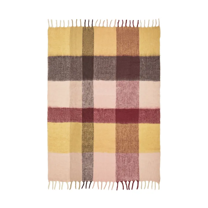 Plaid Blur en mohair - Butter-rose pâle, 130x170 cm - Ferm Living