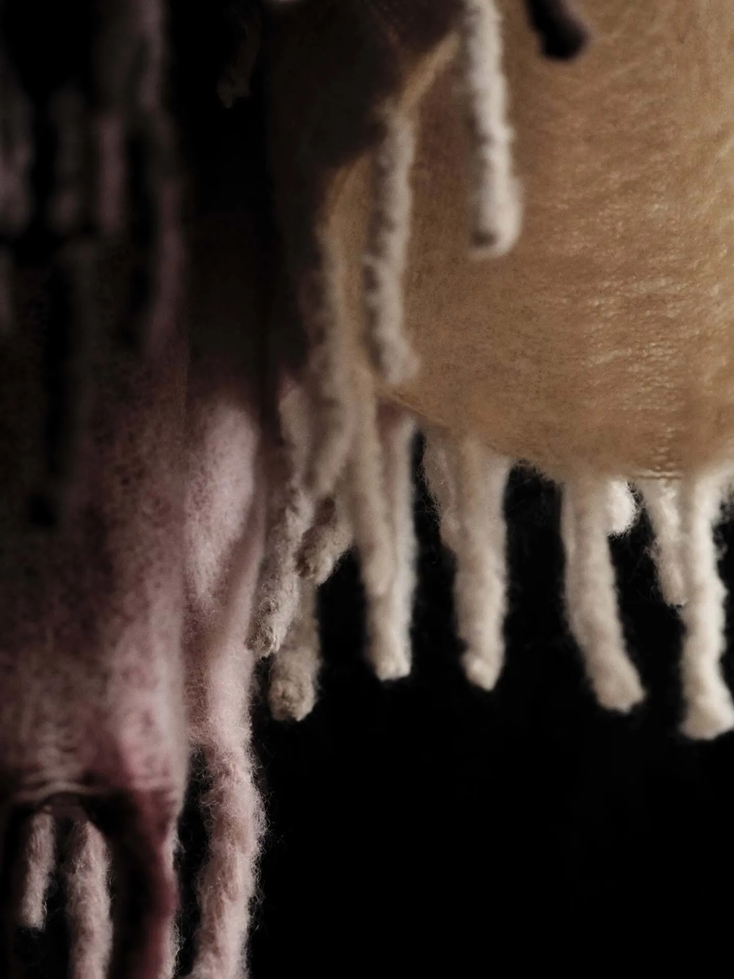 Plaid Blur en mohair, Butter-rose pâle, 130x170 cm Ferm Living