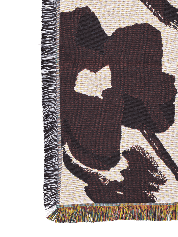 Plaid Cilla tapestry 120x170 cm, Off-white-Dark grape Ferm Living