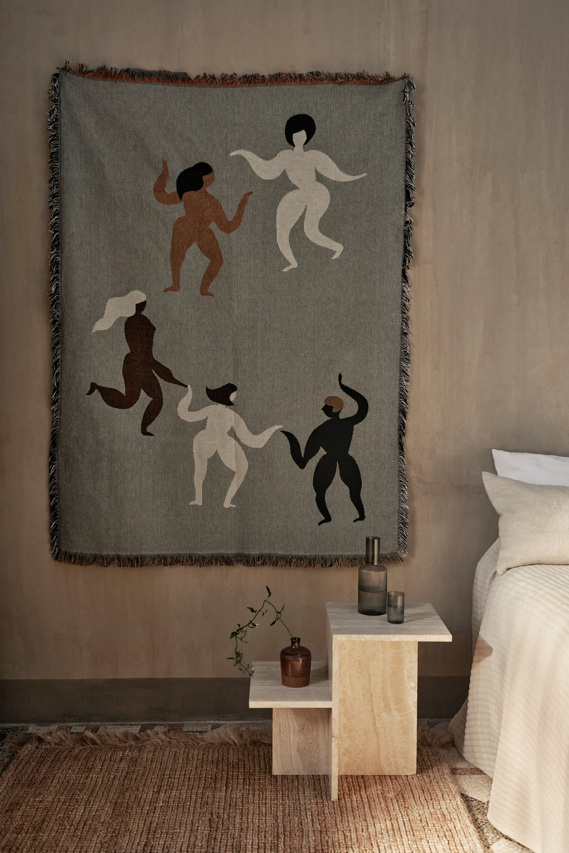 Plaid Free tapestry 120x170 cm, Grey Ferm Living