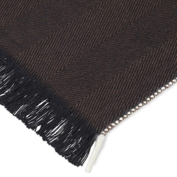 Plaid Herringbone 120x180 cm - Dark coffee - Ferm Living