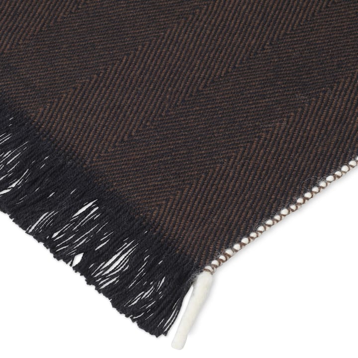 Plaid Herringbone 120x180 cm, Dark coffee Ferm Living