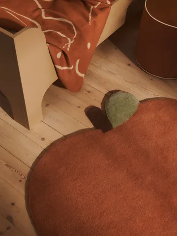 Plaid Skye - Sienna-parchment, 80x120 cm - Ferm Living