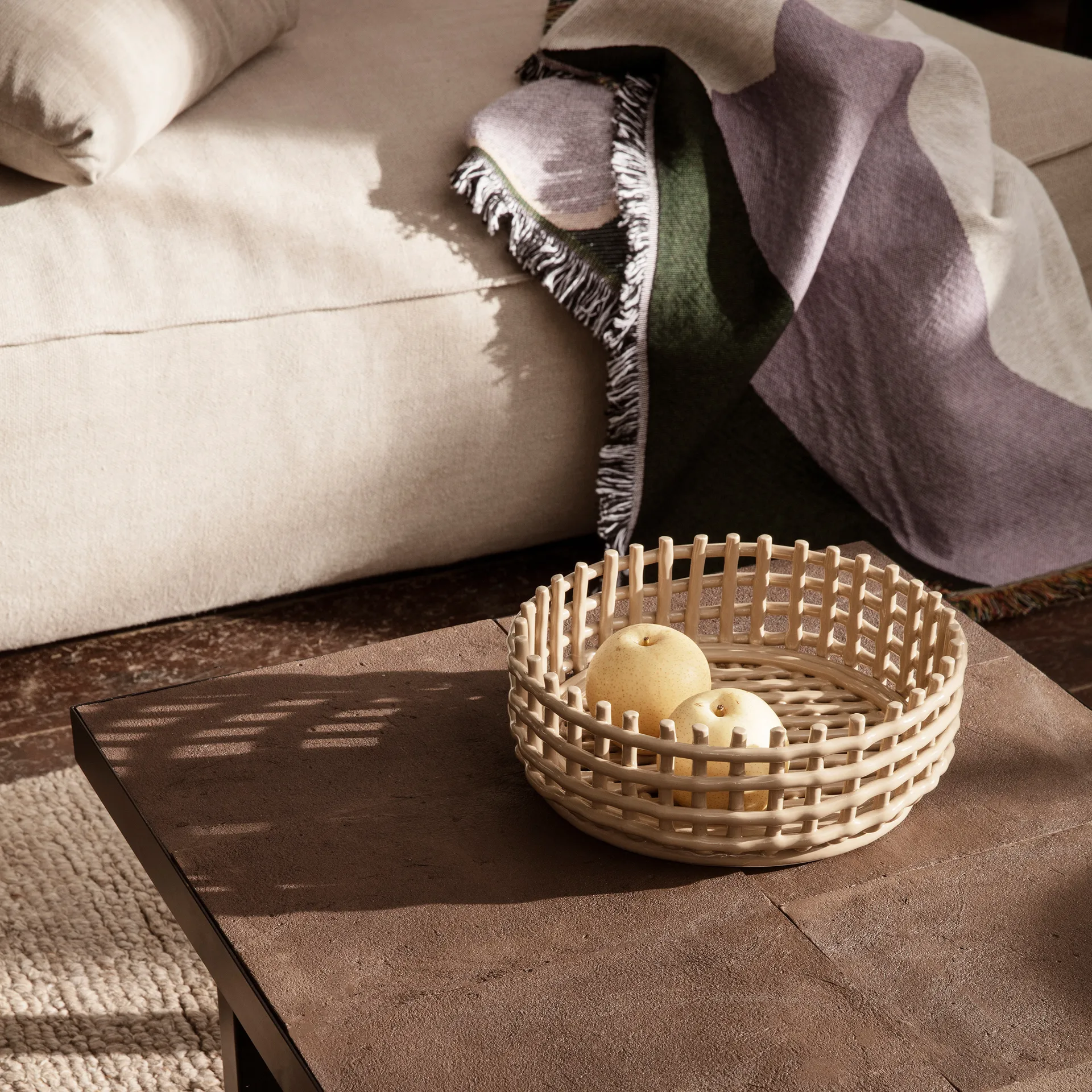 Plaid Vista 120x170 cm, Violet-gris Ferm Living