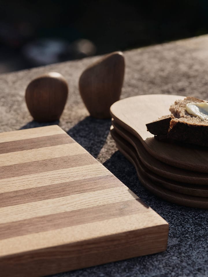 Planche à découper Stribe bold 25x36 cm, Walnut-oak Ferm Living
