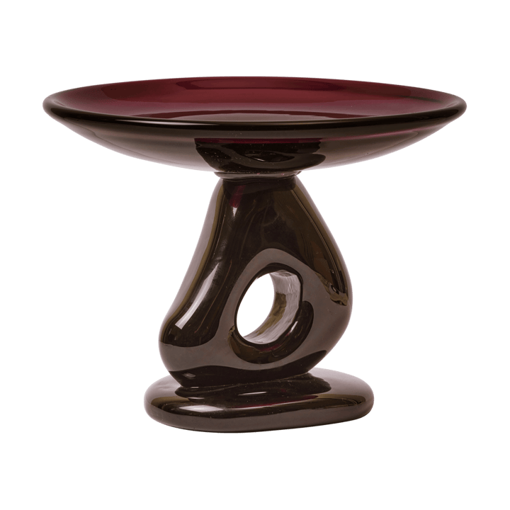 Plat Damo glass centerpiece Ø30 cm - Dark grape - Ferm Living